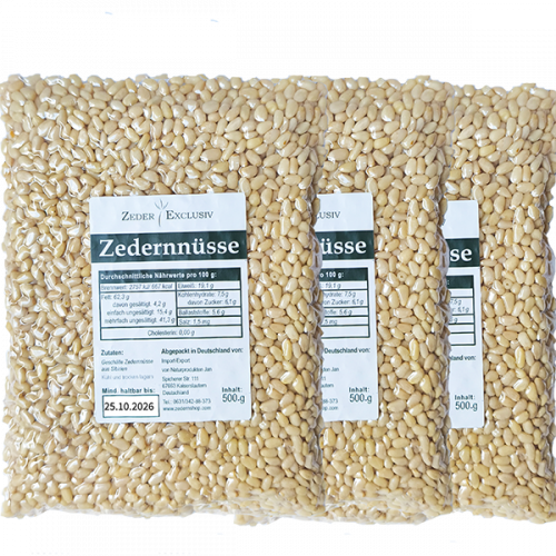3 x Cedar nuts 500 g